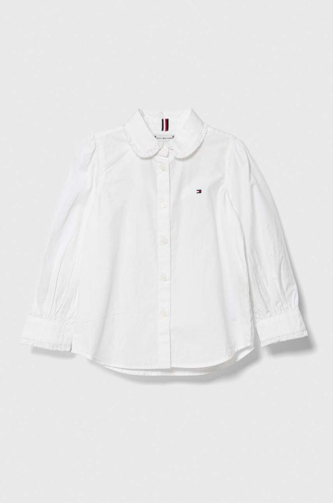 Дитяча бавовняна сорочка Tommy Hilfiger колір білий (3369411)