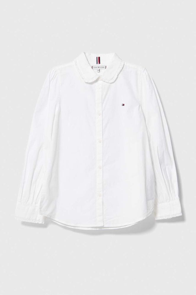 Дитяча бавовняна сорочка Tommy Hilfiger колір білий (3369419)