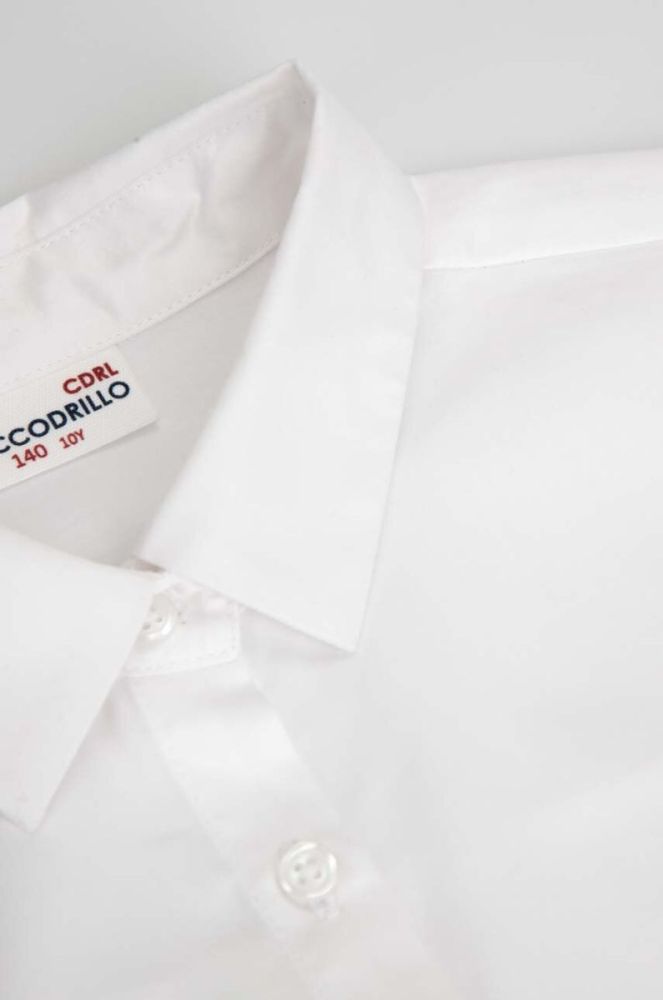 Дитяча бавовняна сорочка Coccodrillo колір білий (3473797) фото 4