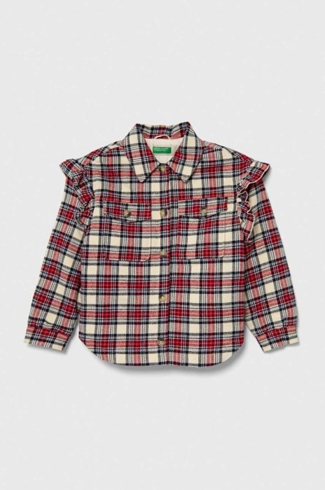 Дитяча куртка United Colors of Benetton колір червоний (3597709)