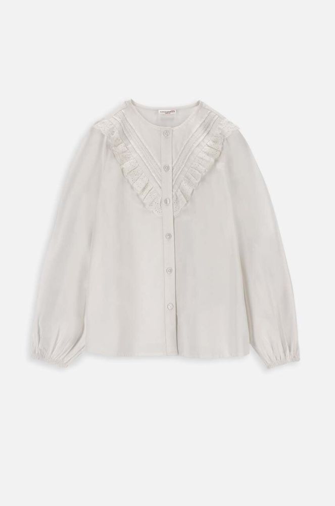Дитяча бавовняна сорочка Coccodrillo колір білий (3477262)