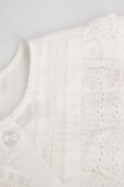 Дитяча бавовняна сорочка Coccodrillo колір білий (3507044)
