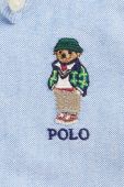 Дитяча бавовняна сорочка Polo Ralph Lauren колір блакитний (3546473)