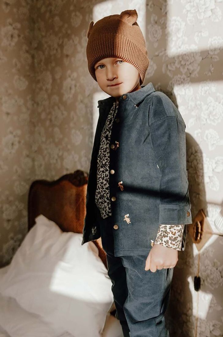 Дитяча бавовняна сорочка That's mine 023061 Dusti Shirt колір синій