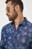 Сорочка Guess чоловіча slim класичний комір колір блакитний (3381252)