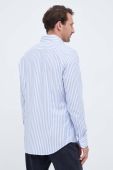Бавовняна сорочка Seidensticker чоловіча slim класичний комір колір блакитний (3533114)
