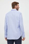 Бавовняна сорочка Seidensticker чоловіча regular класичний комір колір блакитний