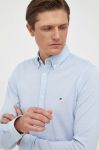 Бавовняна сорочка Tommy Hilfiger чоловіча slim комір button-down колір блакитний (3372703) Бавовняна сорочка Tommy Hilfiger чоловіча slim комір button-down колір блакитний (3372703)