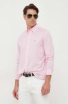 Бавовняна сорочка Tommy Hilfiger чоловіча колір рожевий regular комір button-down (3324841) Бавовняна сорочка Tommy Hilfiger чоловіча колір рожевий regular комір button-down (3324841)