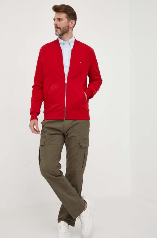 Бавовняна сорочка Tommy Hilfiger чоловіча regular комір button-down колір блакитний (3272216) фото 3