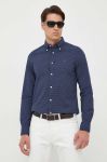 Бавовняна сорочка Tommy Hilfiger чоловіча колір синій regular комір button-down (3324857) Бавовняна сорочка Tommy Hilfiger чоловіча колір синій regular комір button-down (3324857)