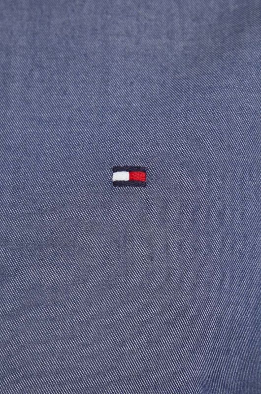 Бавовняна сорочка Tommy Hilfiger чоловіча колір синій regular класичний комір (3324867) фото 2