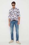 Бавовняна сорочка Tommy Hilfiger чоловіча slim класичний комір колір барвистий (3324887) Бавовняна сорочка Tommy Hilfiger чоловіча slim класичний комір колір барвистий (3324887)