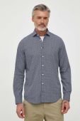 Бавовняна сорочка Tommy Hilfiger чоловіча колір синій slim класичний комір (3322063)
