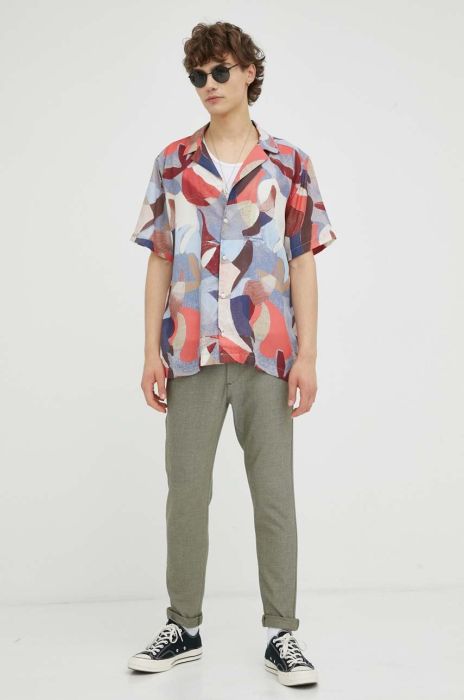 Сорочка Les Deux чоловіча relaxed колір барвистий (3274293)