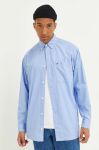 Бавовняна сорочка Tommy Jeans чоловіча relaxed комір button-down колір блакитний (3324958) Бавовняна сорочка Tommy Jeans чоловіча relaxed комір button-down колір блакитний (3324958)