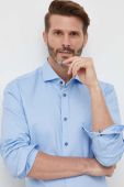 Сорочка BOSS чоловіча slim з італійським коміром колір блакитний (3354079)