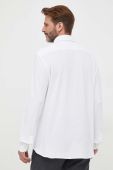 Бавовняна сорочка BOSS чоловіча колір білий regular класичний комір (3354091)