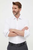 Бавовняна сорочка BOSS чоловіча колір білий regular класичний комір (3354091)