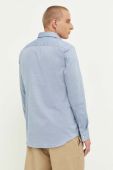 Бавовняна сорочка HUGO чоловіча slim класичний комір колір блакитний (3319643)