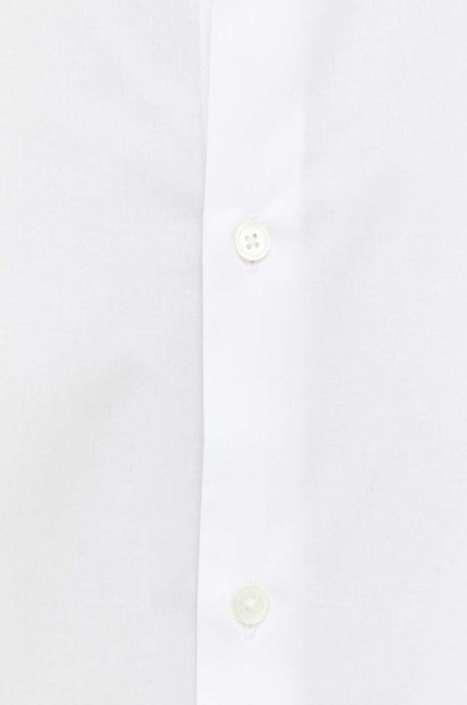 Сорочка PS Paul Smith чоловіча колір білий slim класичний комір фото 2