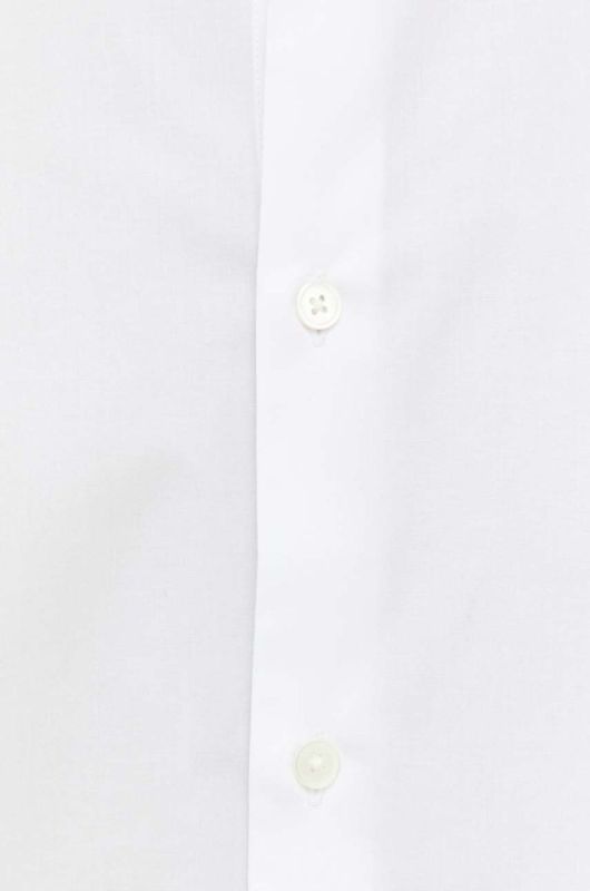 Сорочка PS Paul Smith чоловіча колір білий slim класичний комір фото 2