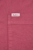 Бавовняна сорочка Pepe Jeans Fabio чоловіча колір рожевий regular комір button-down