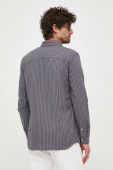 Бавовняна сорочка Pepe Jeans Chester чоловіча колір сірий slim класичний комір