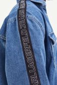 Джинсова сорочка Karl Lagerfeld Jeans чоловіча relaxed класичний комір колір блакитний (3351452)