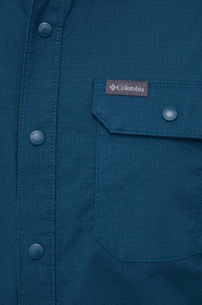 Сорочка Columbia чоловіча колір зелений regular класичний комір (3485714) фото 5