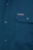 Сорочка Columbia чоловіча колір зелений regular класичний комір (3485714)