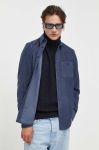 Вельветова сорочка Drykorn колір синій regular комір button-down Вельветова сорочка Drykorn колір синій regular комір button-down