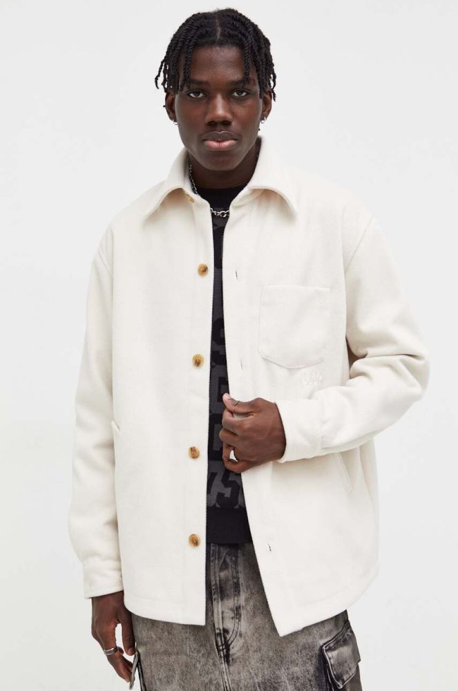 Куртка GCDS чоловіча колір бежевий перехідна
