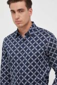 Сорочка Michael Kors чоловіча колір синій slim класичний комір (3550401)