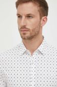 Сорочка Guess чоловіча колір білий slim класичний комір (3567202)