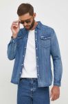 Джинсова сорочка Guess чоловіча slim класичний комір колір блакитний Джинсова сорочка Guess чоловіча slim класичний комір колір блакитний
