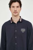 Сорочка Armani Exchange чоловіча колір синій relaxed класичний комір