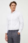 Бавовняна сорочка Armani Exchange чоловіча колір білий slim класичний комір (3537721) Бавовняна сорочка Armani Exchange чоловіча колір білий slim класичний комір (3537721)