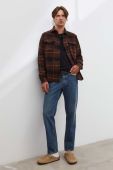 Сорочка Les Deux чоловіча колір коричневий regular класичний комір (3466255)