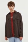 Сорочка Dickies чоловіча колір коричневий regular класичний комір Сорочка Dickies чоловіча колір коричневий regular класичний комір