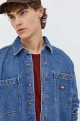 Джинсова сорочка Dickies чоловіча relaxed класичний комір колір блакитний