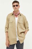Сорочка Dickies чоловіча колір зелений regular класичний комір (3400764)