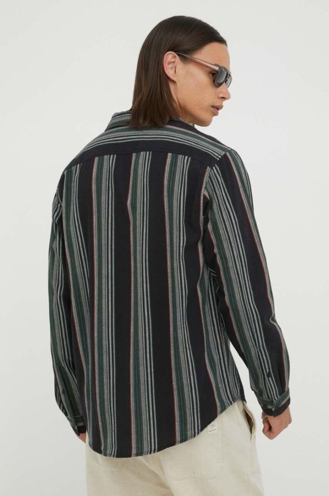 Бавовняна сорочка Marc O'Polo DENIM чоловіча колір чорний regular фото 3
