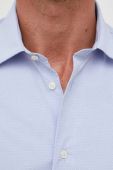 Сорочка Liu Jo чоловіча slim класичний комір колір блакитний (3625220)
