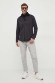 Сорочка Paul&Shark чоловіча колір чорний regular класичний комір (3592860)