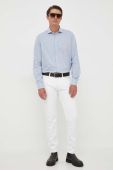 Бавовняна сорочка Paul&Shark чоловіча regular класичний комір колір блакитний (3369441)