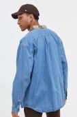 Джинсова сорочка Vans чоловіча relaxed класичний комір колір блакитний