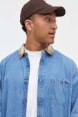 Джинсова сорочка Vans чоловіча relaxed класичний комір колір блакитний