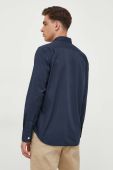 Сорочка La Martina чоловіча колір синій regular з італійським коміром