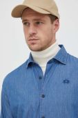 Джинсова сорочка La Martina чоловіча regular класичний комір колір блакитний